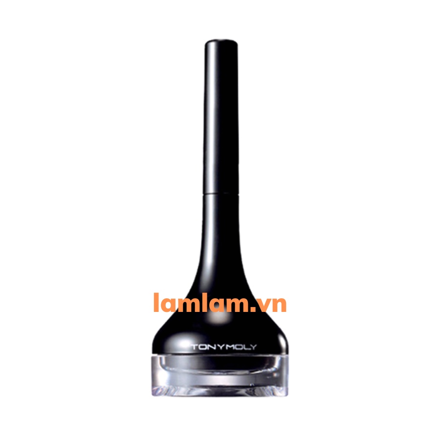 Kẻ mắt tonymoly kèm cọ màu đen gel eyeliner 01 black - cọ kẻ mắt nước tonymoly màu đen black