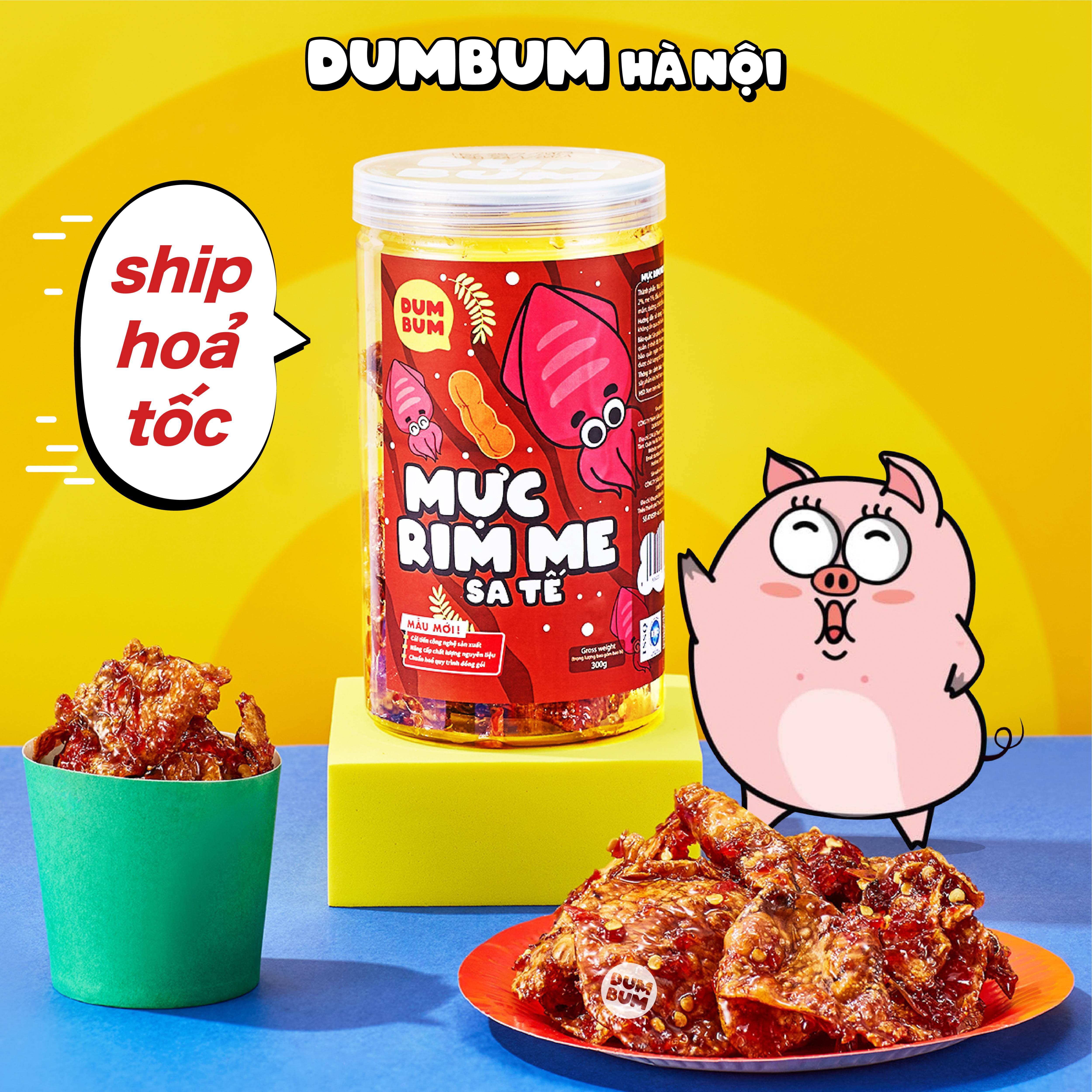 Mực rim me sa tế 300g Dumbum đồ ăn vặt Hà Nội