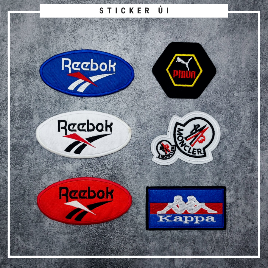 Sticker vải thêu cao cấp - CÓ SẴN KEO ỦI,Patch ủi dùng làm miếng vá Quần Áo,áo phao,BALO,quần jogger, đồ jeans, giày dép