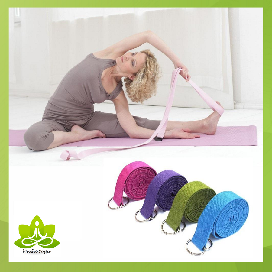 [HCM]Dây tập yoga (3m) hỗ trợ giãn cơ cho người mới bắt đầu - Mashi Yoga