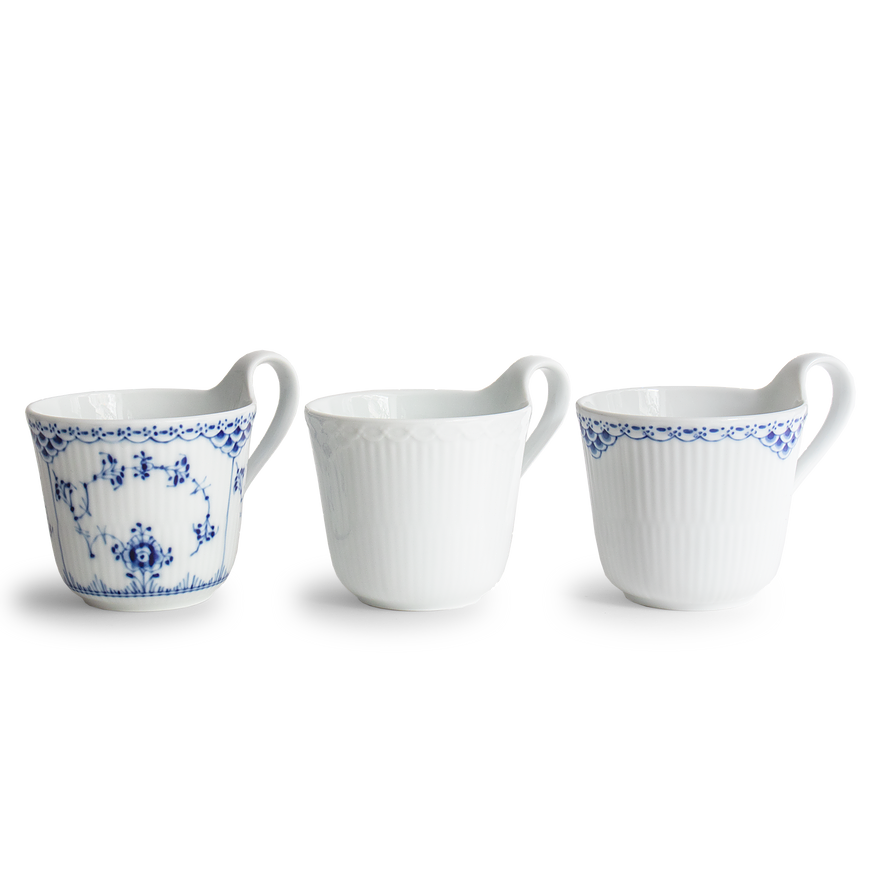 [Trả góp 0%] Hộp quà tặng Royal Copenhagen - History gồm 3 cốc dung tích 330ml chất liệu sứ