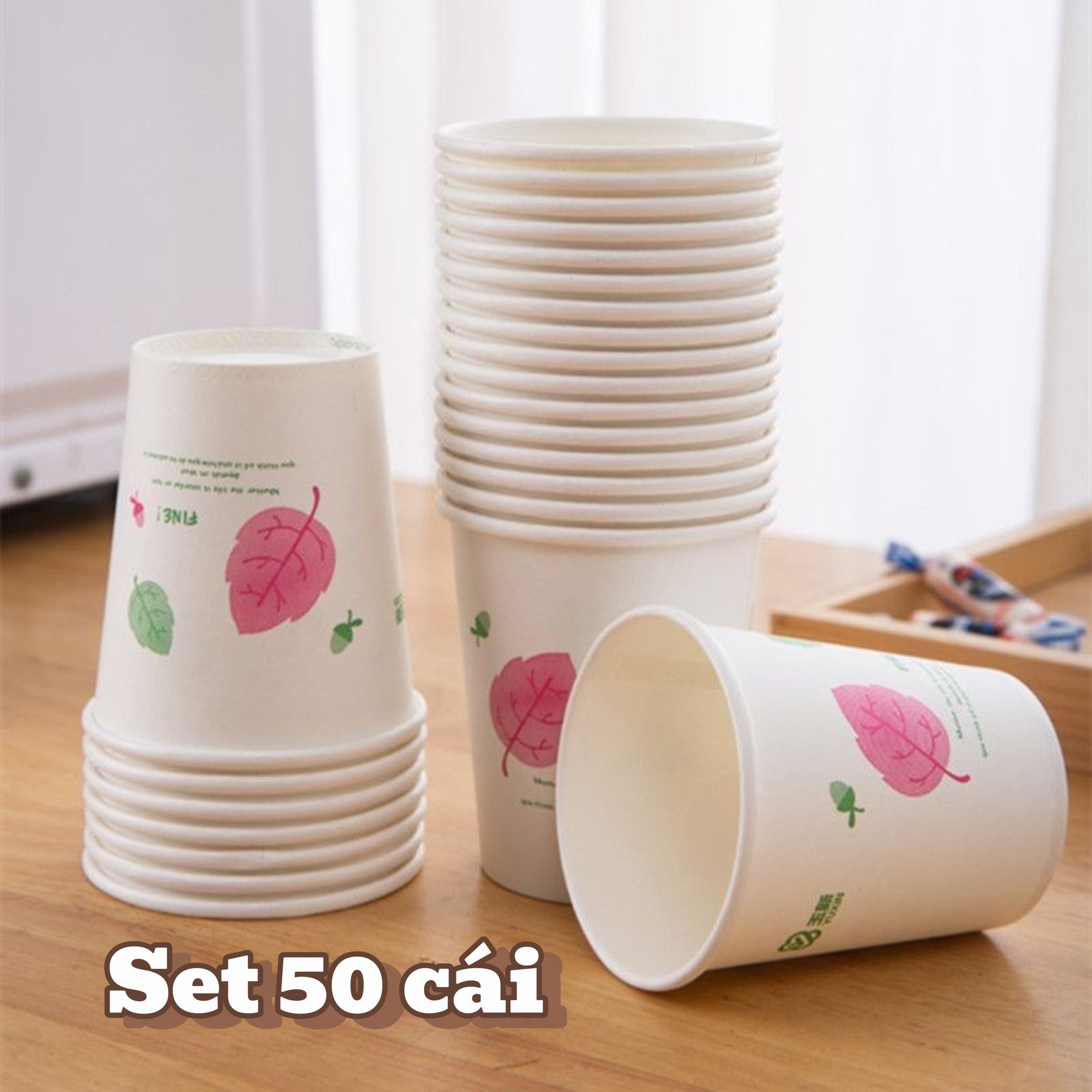 Set 50 Cốc Giấy Dùng 1 Lần Chịu Nhiệt  An Toàn, Ly Giấy Dùng 1 Lần 150ml tiện lợi, ly giấy, ly giấy dùng 1 lần, ly , ly giấy . cốc giấy, cốc nước, cốc uống nước, cốc giấy đựng nước