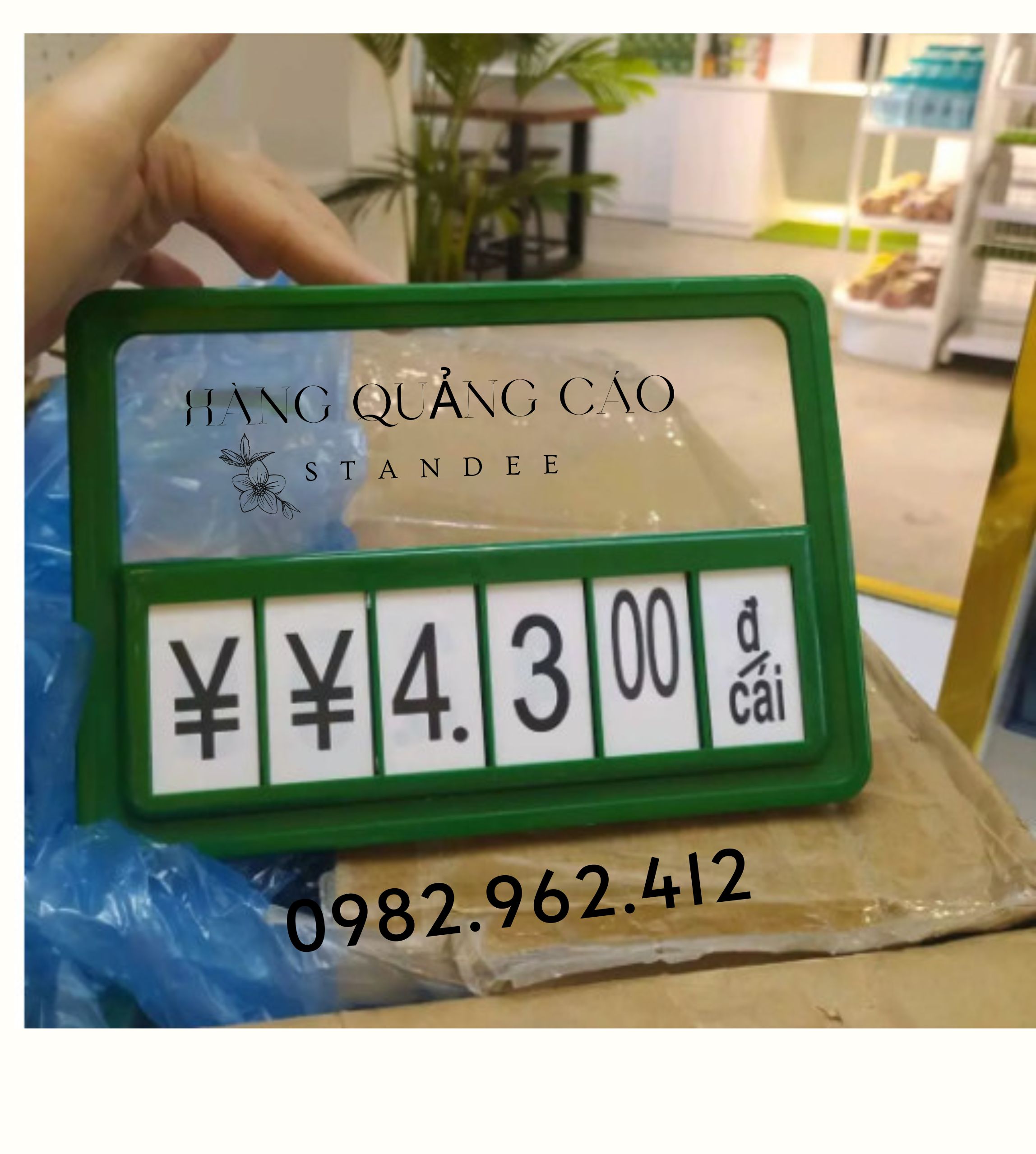 [SẴN HÀNG] Bảng giá quầy rau khung A4, A5 + kẹp mica to