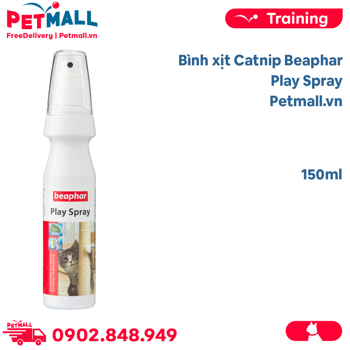 Bình xịt Catnip Beaphar Play Spray 150ml Petmall