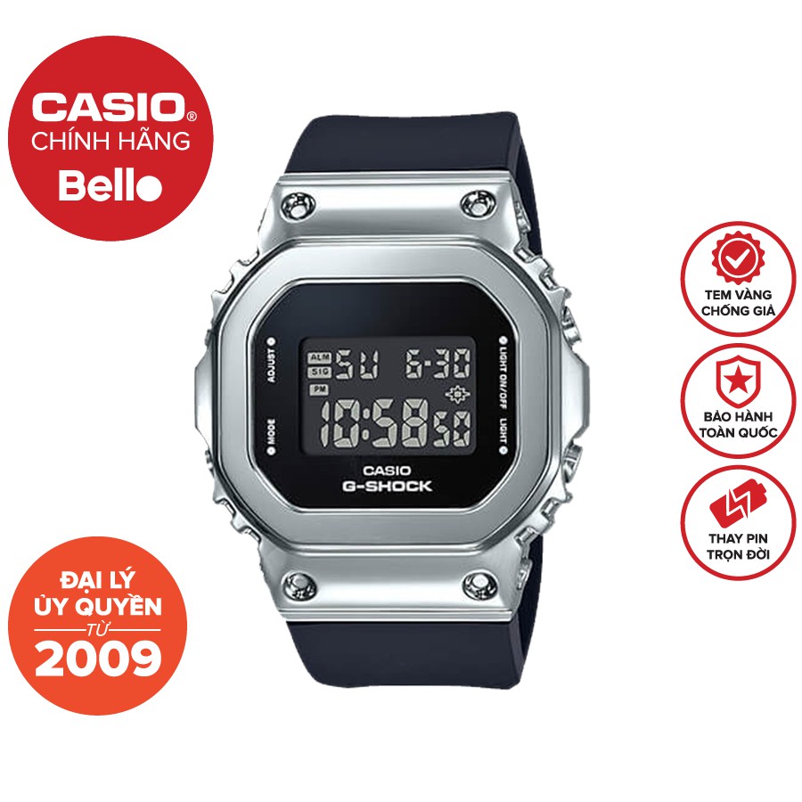 Đồng hồ Casio G-Shock Nam GM-S5600-1 bảo hành chính hãng 5 năm - Pin trọn đời