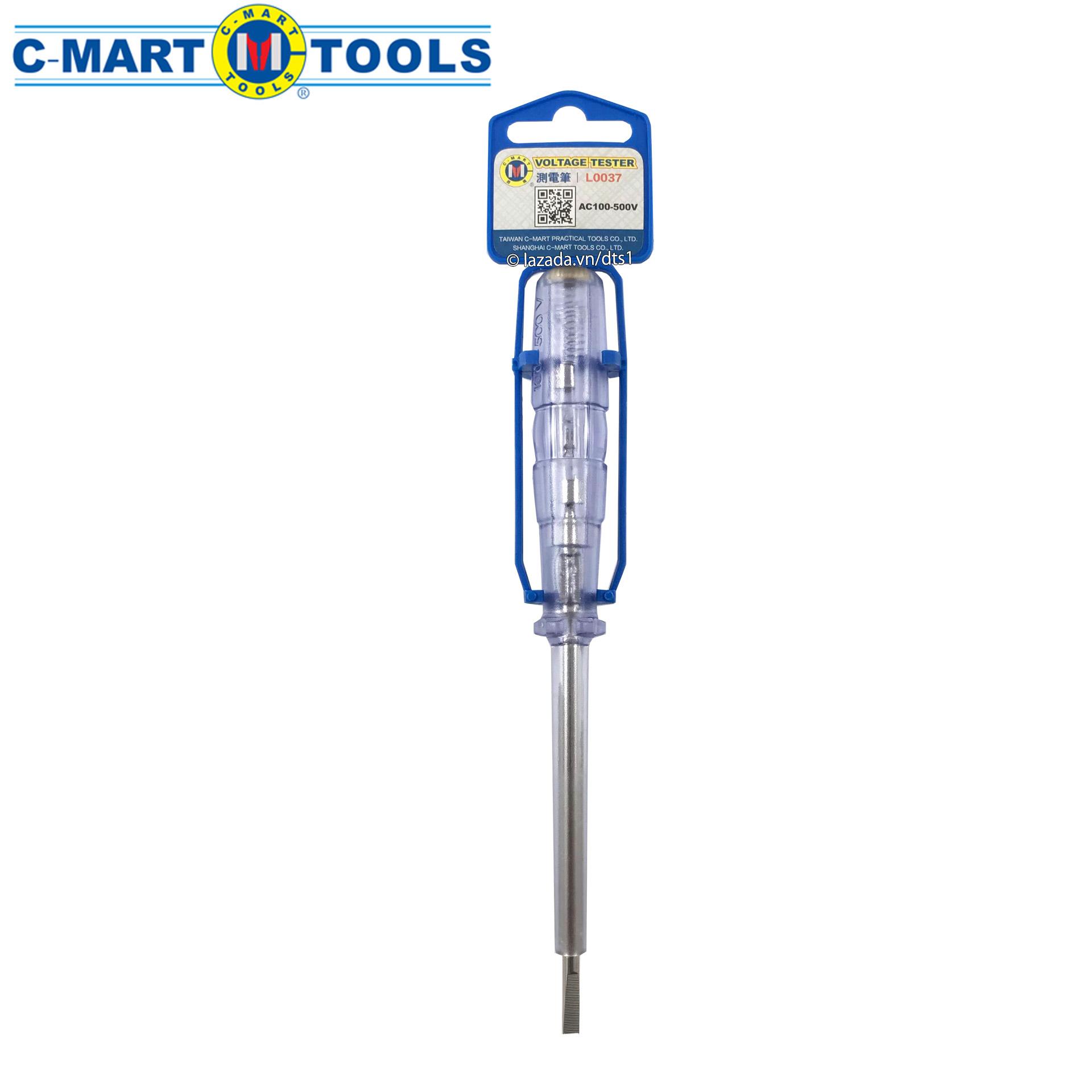Bút thử điện ac100-500v 190mm c-mart l0037