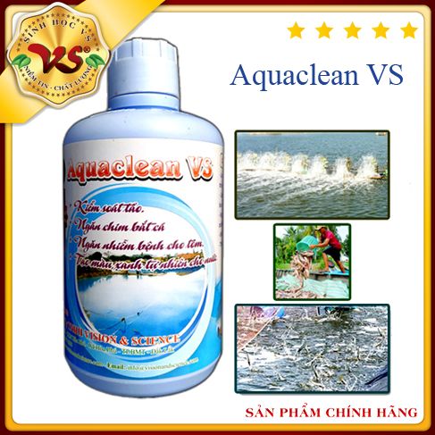 Xử lý nước ao hồ nuôi tôm, cá, thủy sản - VS AQUACLEAN  -  1 lít