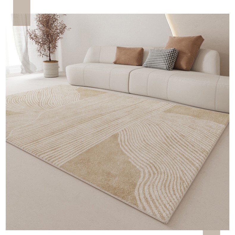 Thảm trải sàn phòng khách Ghome, thảm Cashmere chất liệu len lông sang trọng hiện đại TSL23M1