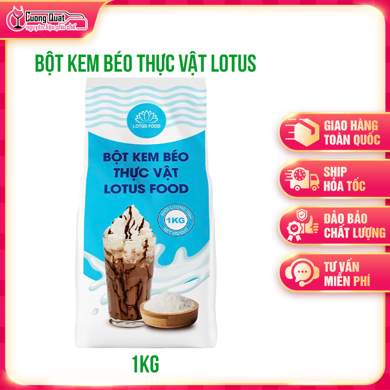 Bột Kem Béo Thực Vật Lotus Food Frappe 1kg