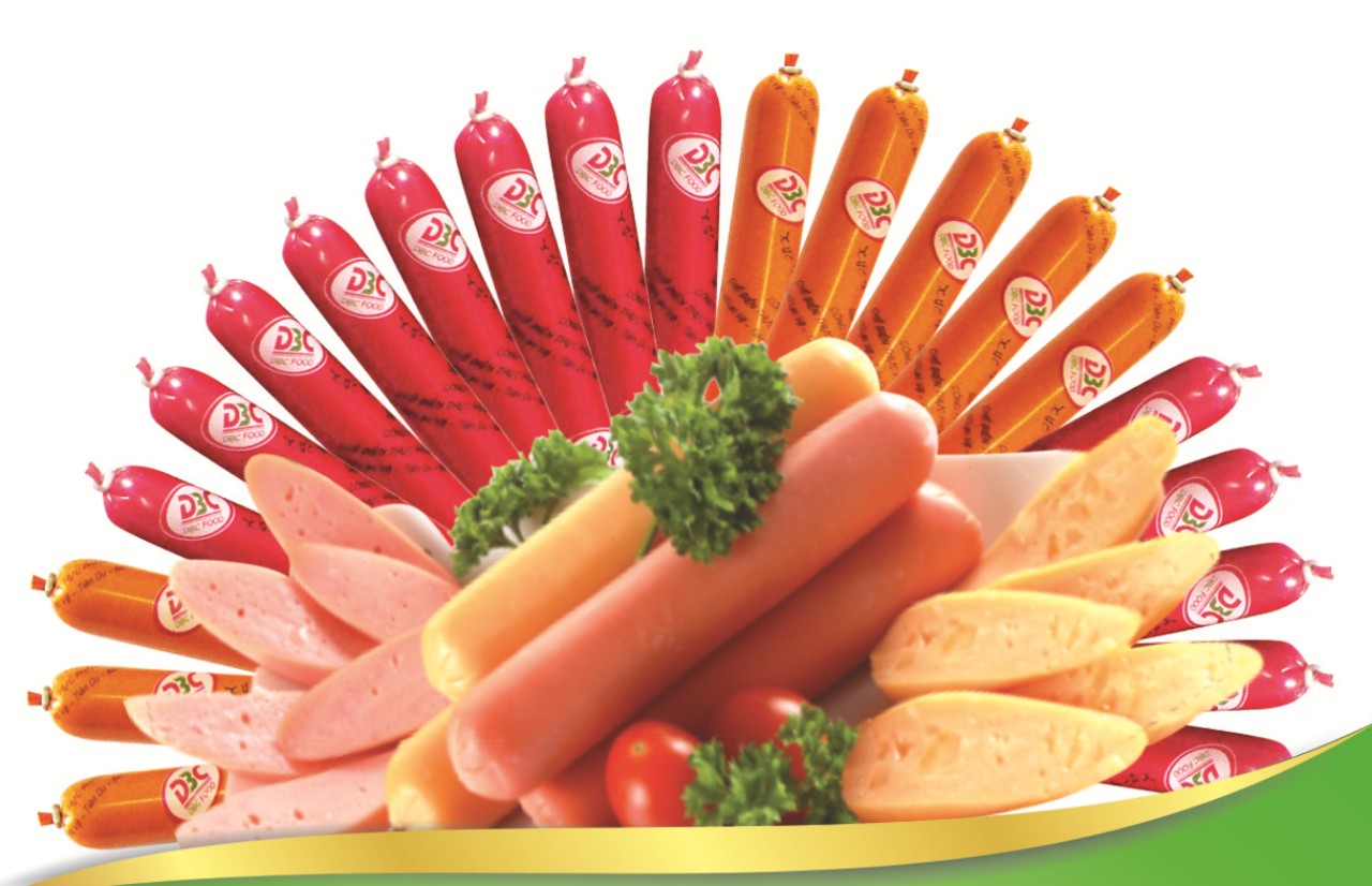 Xúc Xích tiệt trùng công ty Dabaco gói 100gr (gói gồm 5 cây x 20gr)