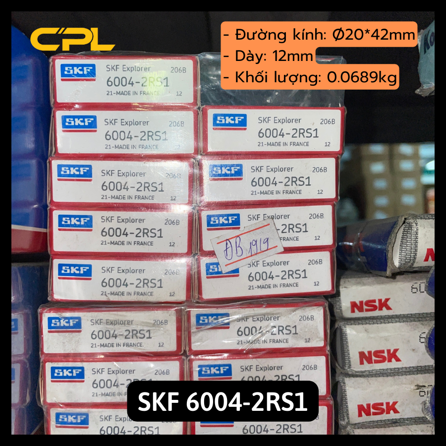 Vòng bi bạc đạn skf 6004 2rs1 - phụ tùng ô tô