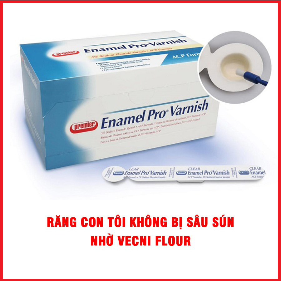 Tuýp VECNI FLOUR giảm ê buốt, chống sâu răng cho người lớn và em bé, Tuýp Bôi PHÒNG NGỪA SÂU RĂNG Ve