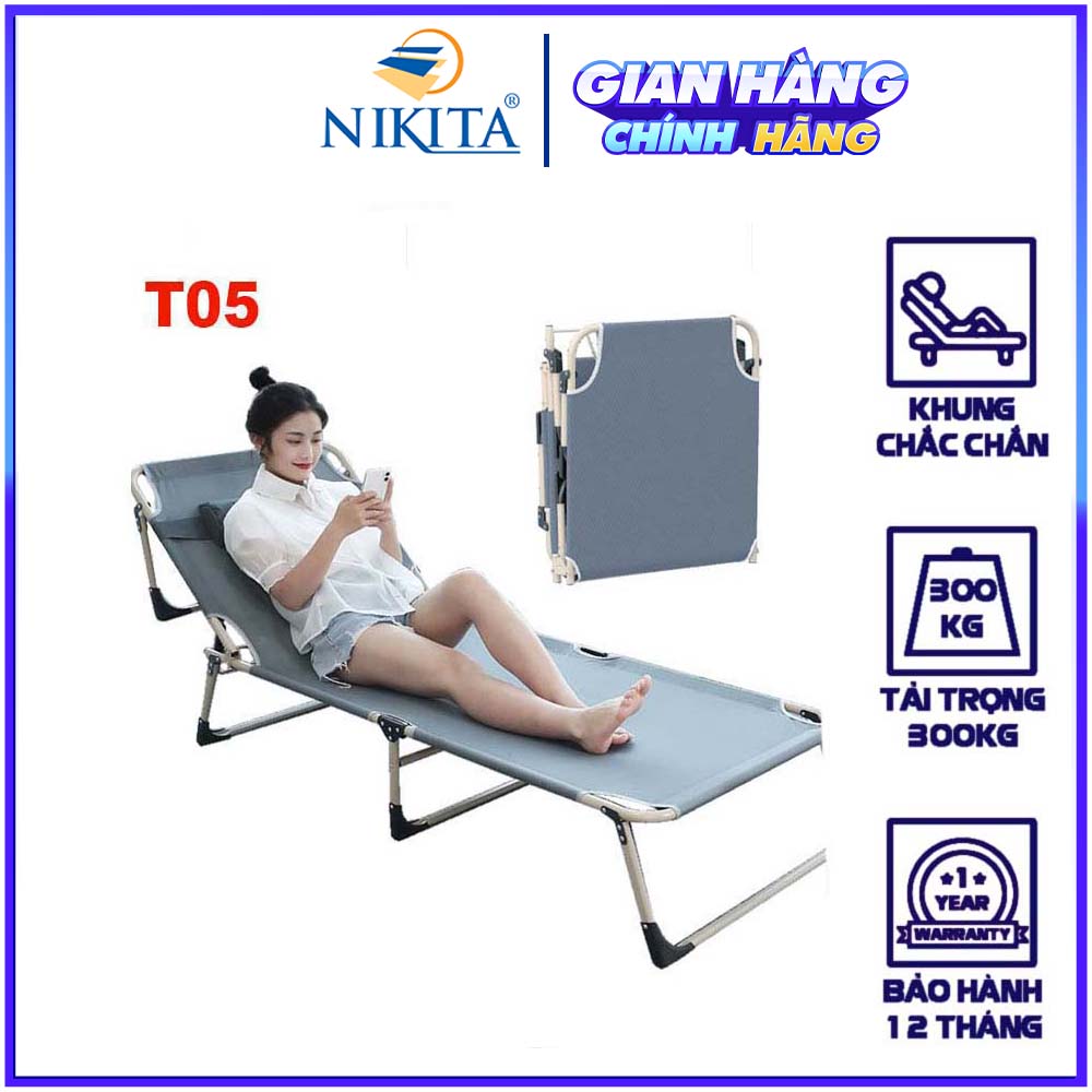 Giường xếp văn phòng - Giường gấp ngủ trưa - Giường xếp du lịch - Giường gấp gọn -KGT1905