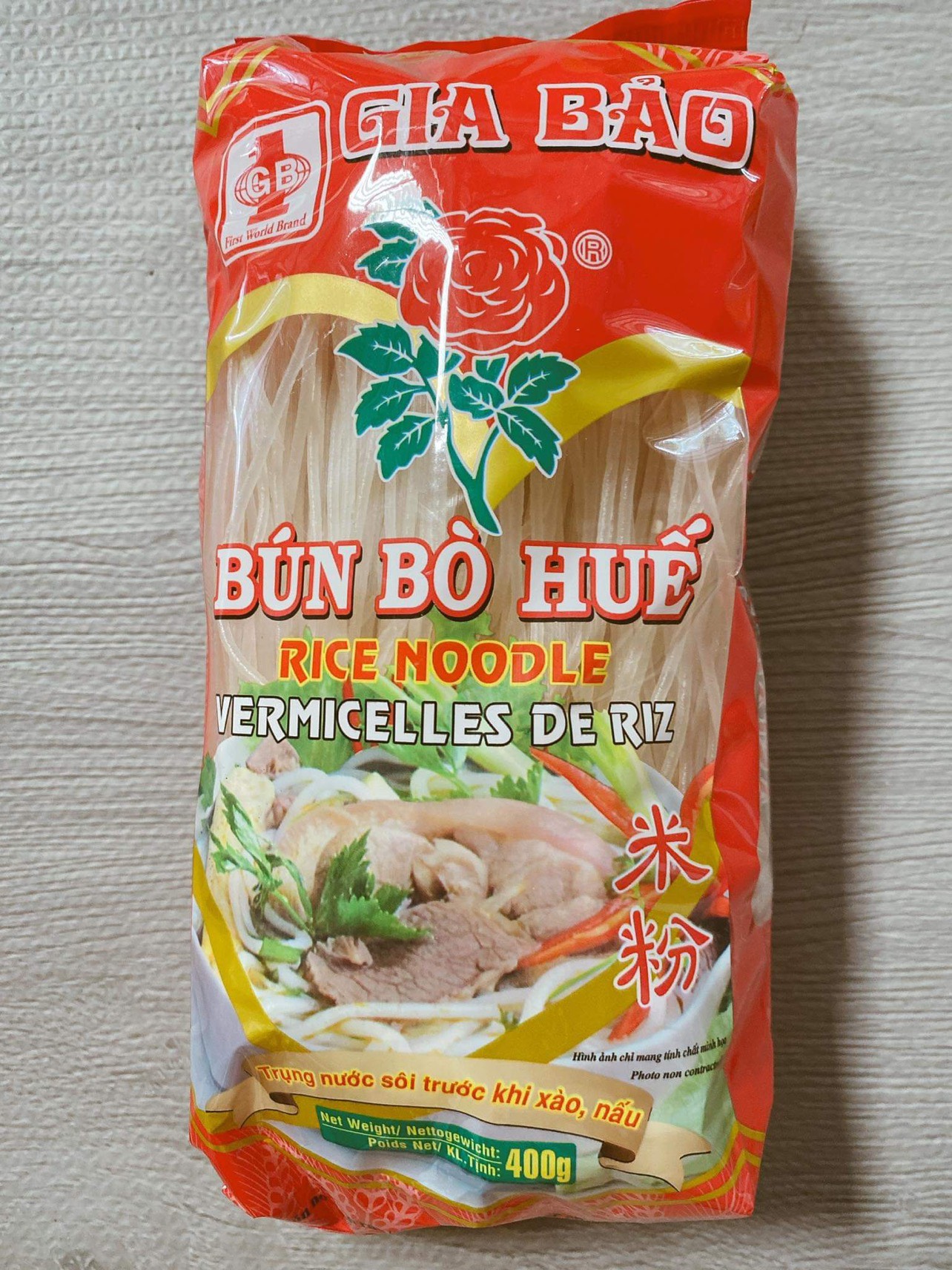 BÚN BÒ HUẾ KHÔ GIA BẢO 500GR, CỌNG BÚN TO NHƯ NGOÀI TIỆM MỀM NGON, SẢN PHẨM XUẤT KHẨU NƯỚC NGOÀI, loại xuất khẩu đạt chuẩn quốc tế