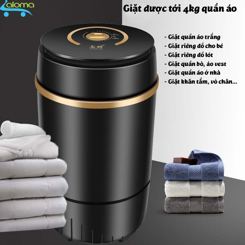 Máy giặt mini bán tự động DEKE XPB-66 giặt đảo chiều cực sạch tiết kiệm điện nước diện tích cho sinh viên - gia đình ở trọ - giặt đồ cho bé - giặt đồ trắng - giặt đồ lót