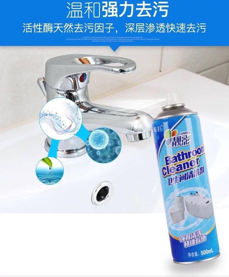 BÌNH XỊT TẨY NHÀ TẮM SIÊU SẠCH - BÌNH TẨY BỌT TUYẾT ĐA NĂNG LAU BẾP, NHÀ TẮM BÓNG LOÁNG, ĐÁNH BAY MỌI VẾT BẨN