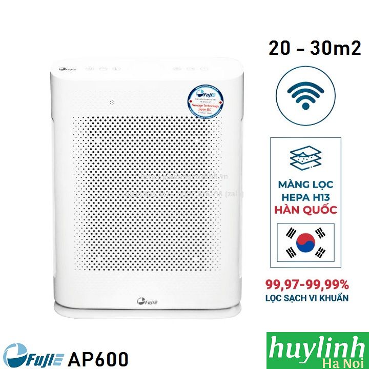 Máy lọc không khí fujie ap600 - 30m2 - điều khiển wifi