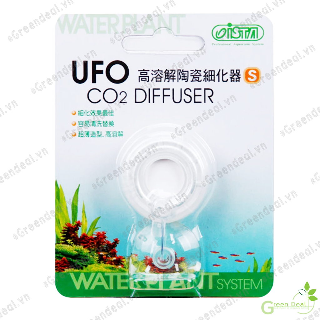 Ista - ufo co2 diffuser | cốc sủi co2 siêu mịn cho hồ cá thuỷ sinh