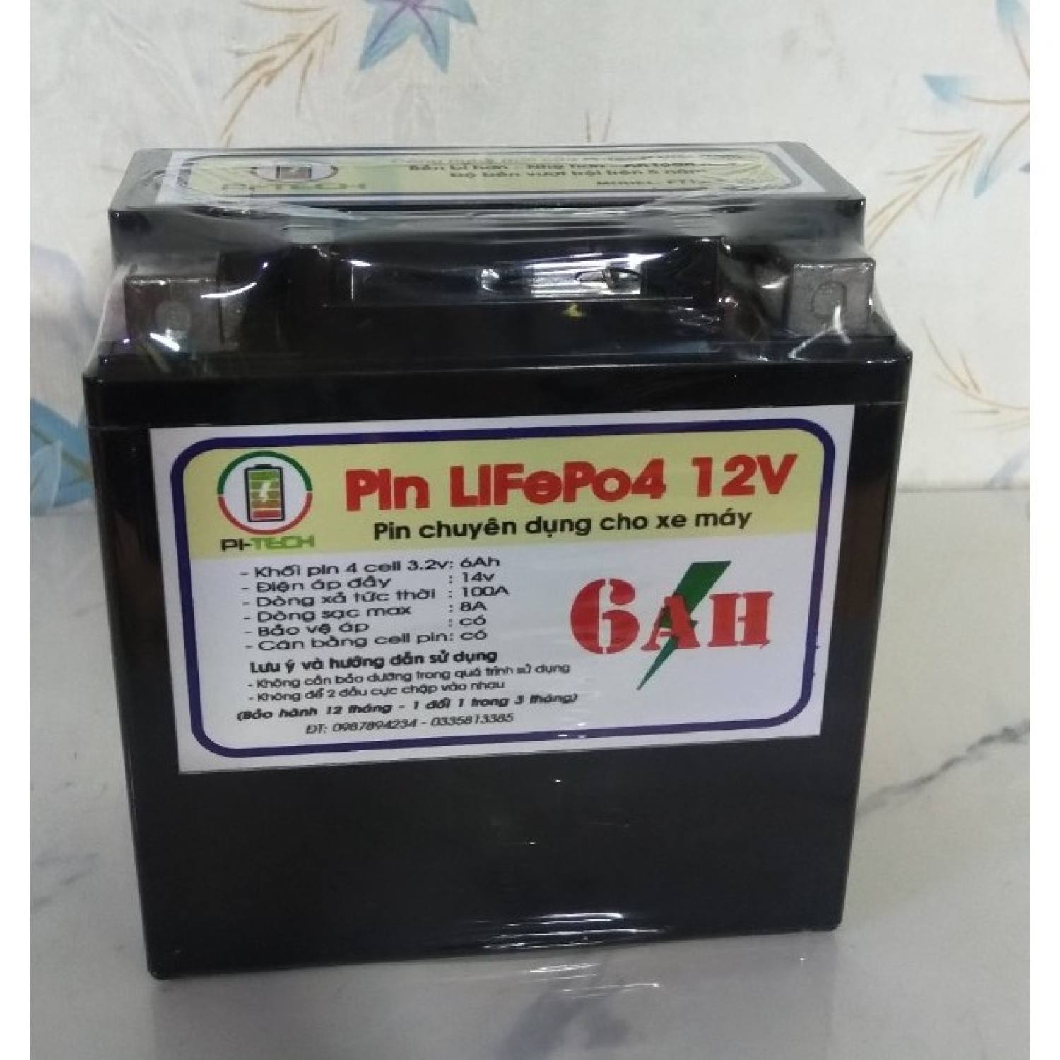 ẮC QUY - PIN LITHIUM THÔNG MINH PI-TECH V4 ( Khởi động xe máy- DREM) 14