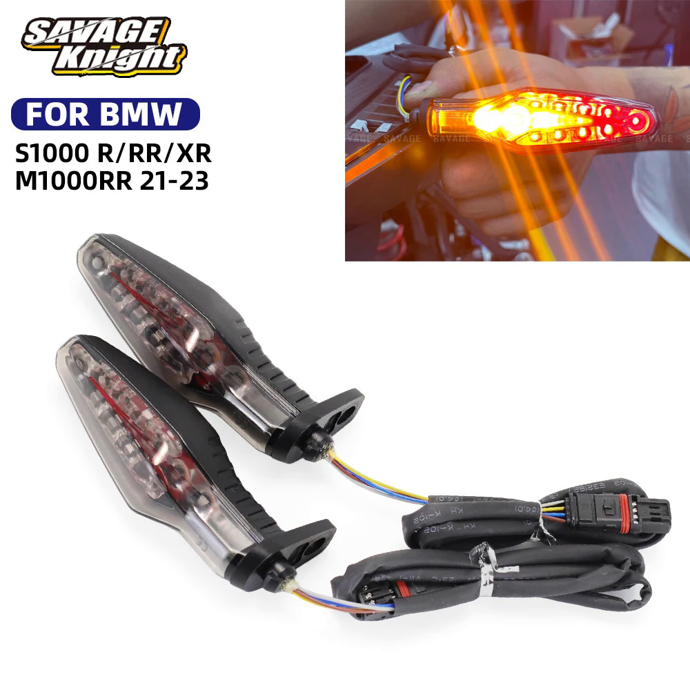 2023 cho BMW m1000rr S1000RR S1000R S1000R r1250gs ADV flasher LED bật đèn tín hiệu xe máy phía sau phanh đuôi ánh sáng đèn