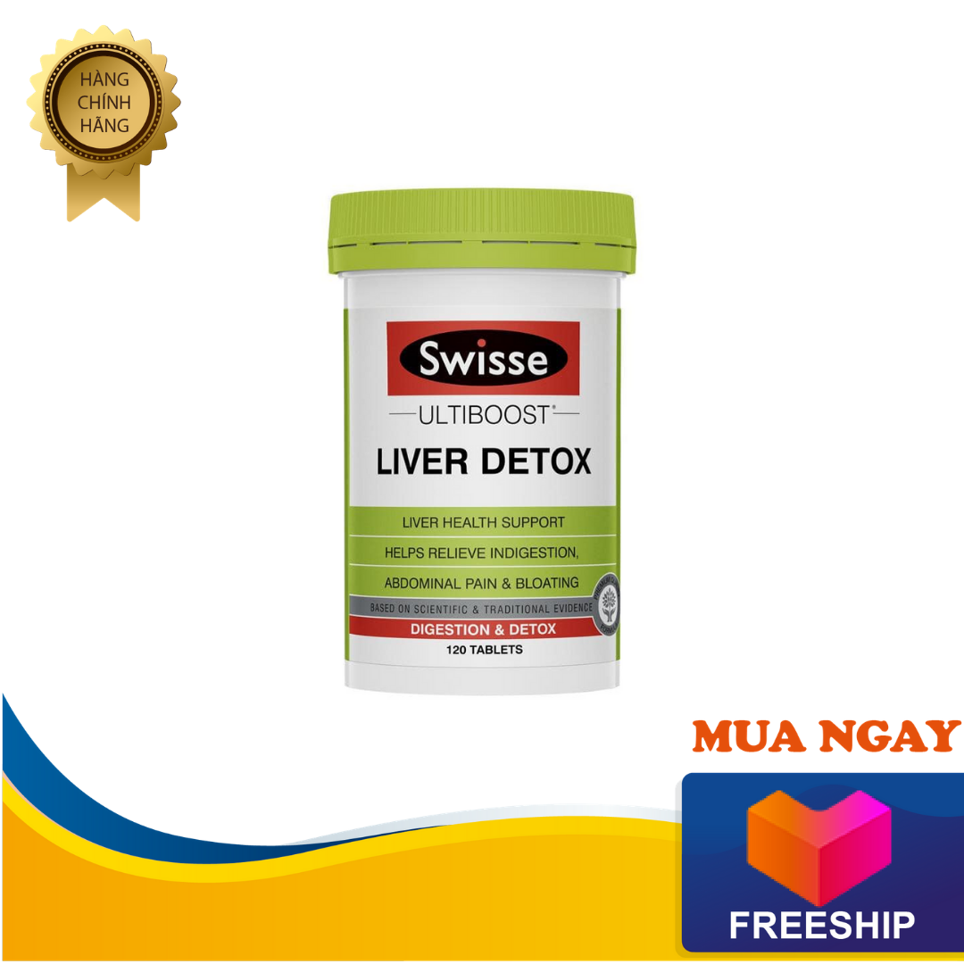 Viên uống thải độc Swisse Ultiboost Liver Detox - 120 viên (deal mới)
