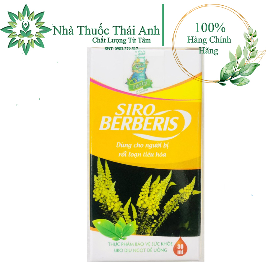 Siro berberis - dùng cho người bị rối loạn tiêu hóa
