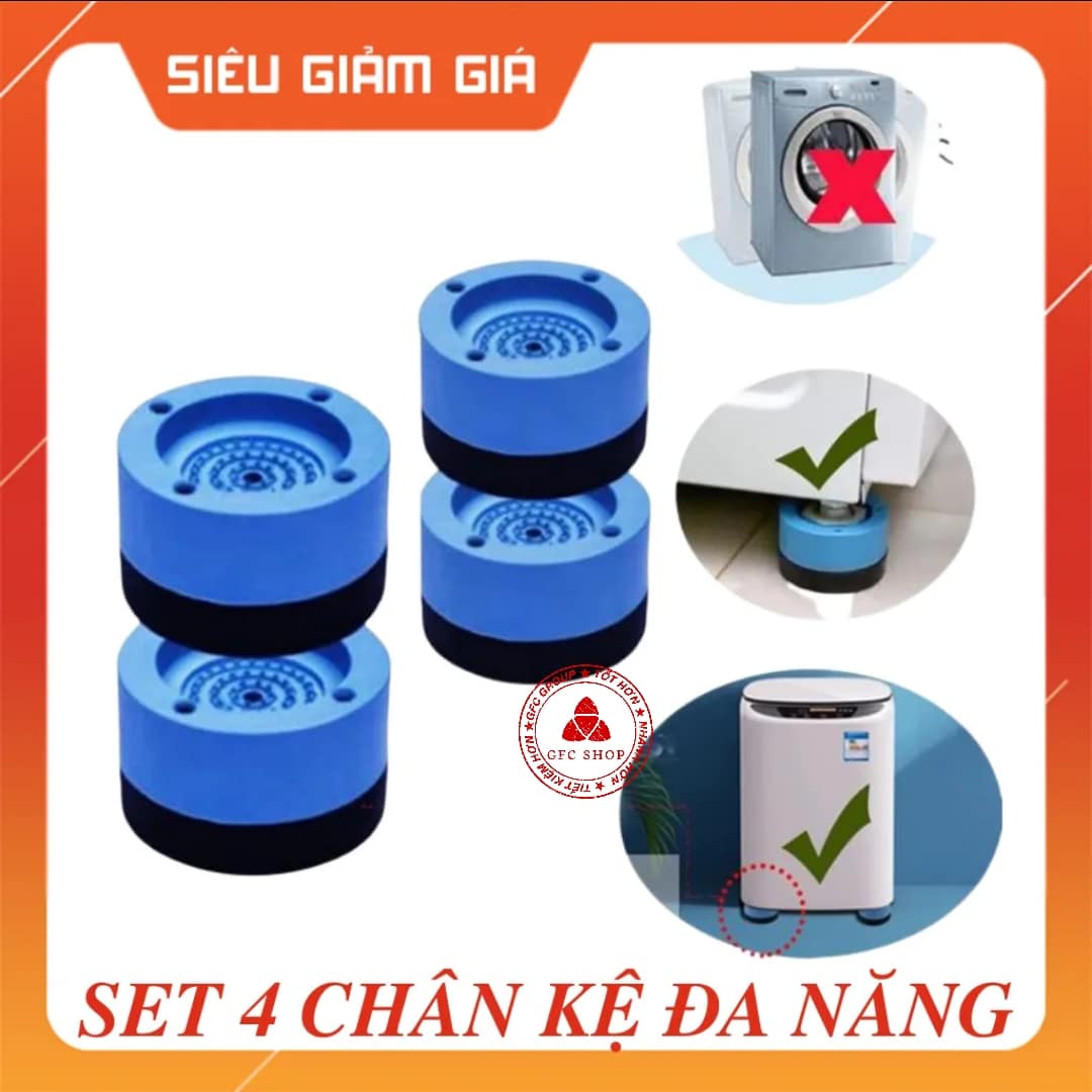Set 4 chân kê máy giặt, tủ lạnh đa năng