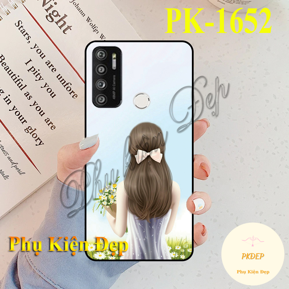 [HCM]Ốp lưng Vsmart Live 4 - Ốp dẻo đen in hình Cô gái