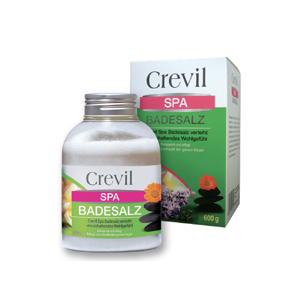 Muối tắm tẩy da chết Crevil Spa Badesalz 600g - giảm mụn giảm mẩn ngứa