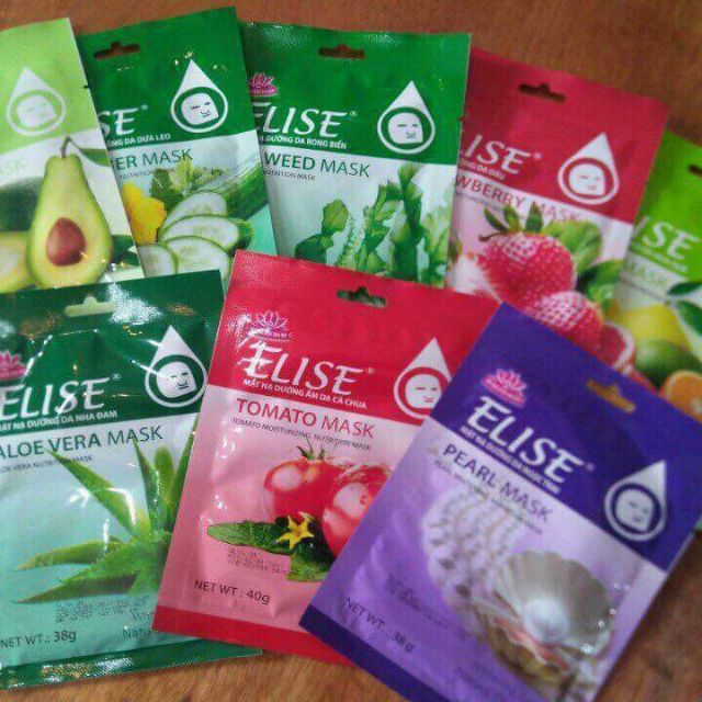 10 MẶT NẠ DƯỠNG DA ELISE TRẮNG MỊN, SÁNG DA
