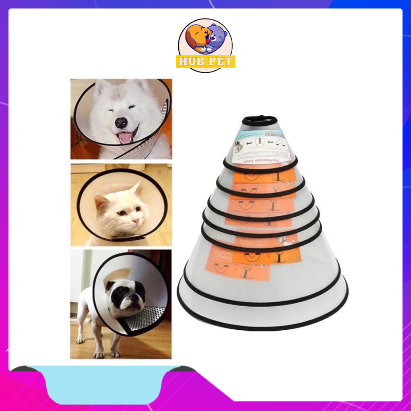 Loa chống liếm thuốc,vòng đeo cổ chống liếm cho chó mèo thú cưng