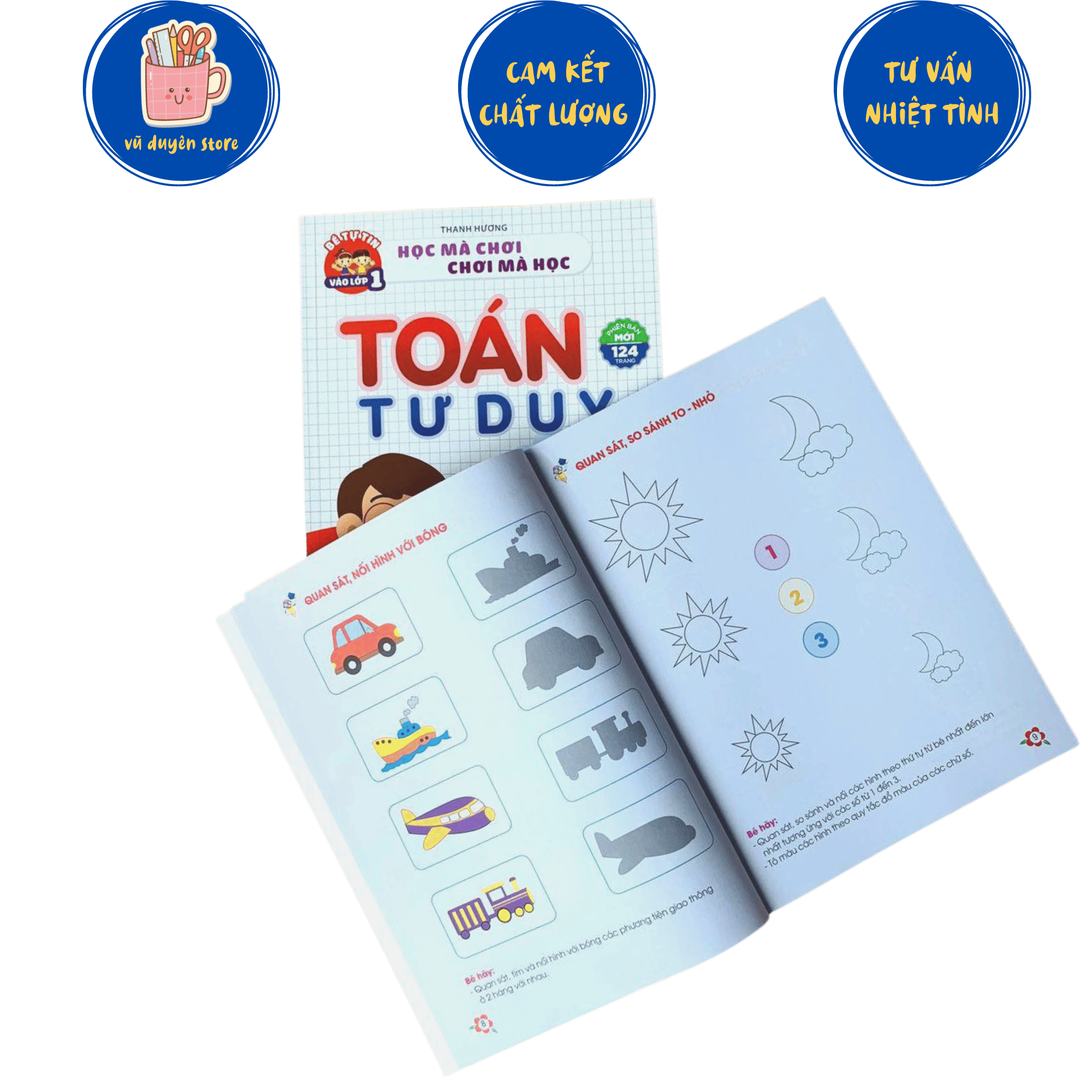 Sách toán tư duy chp bé 4 đến 6 tuổi