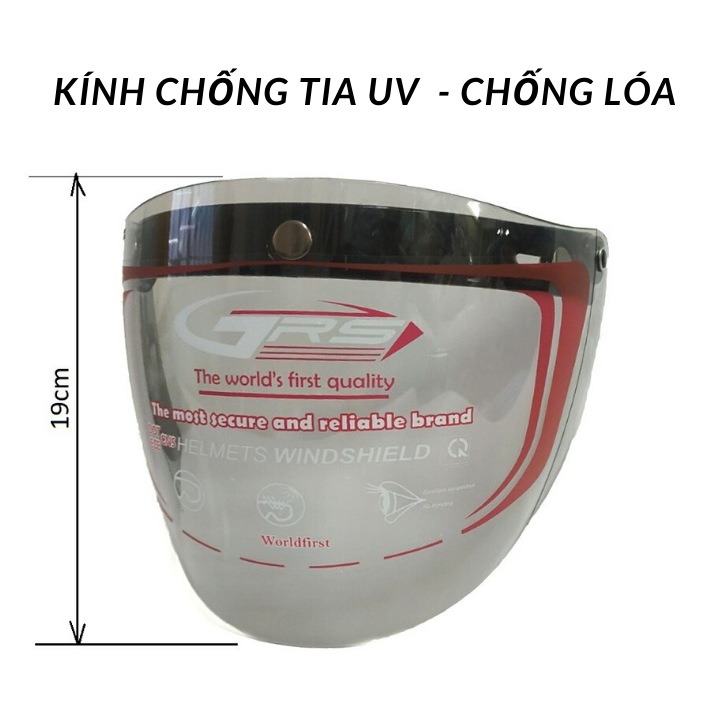 Kính chống bụi mũ bảo hiểm 3/4 và mũ 1/2