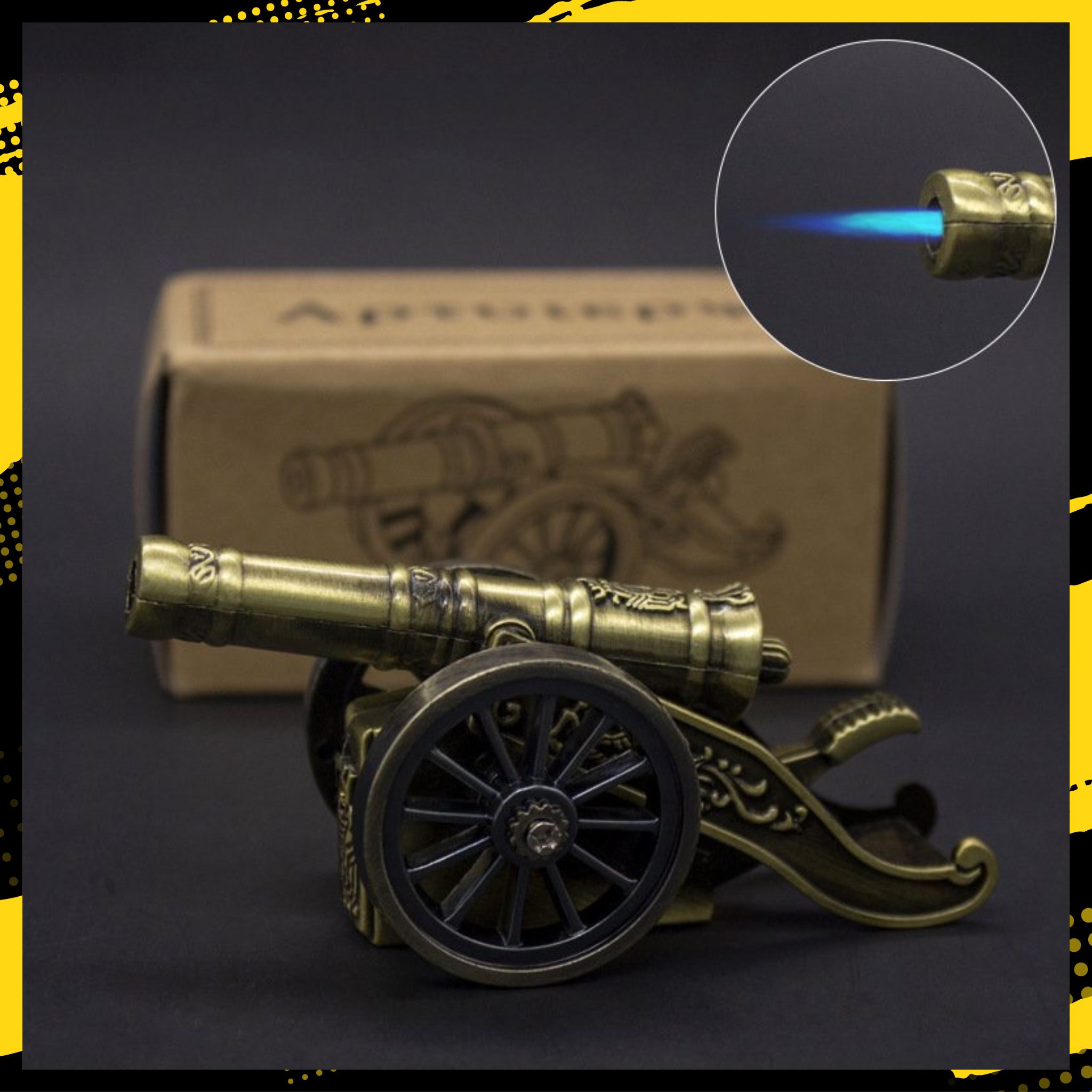 Bật Lửa Gas Khò A300 Mô Hình Pháo Thần Công Đẹp Độc