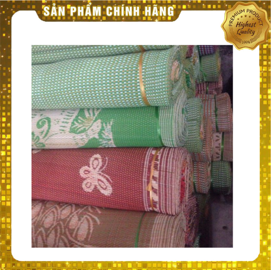 Chiếu lác nhựa bền chắc, dễ giặt gấp gọn, chiếu nhựa dày kích thước 1m6x2m hàng việt nam cao cấp HCM - hethongnemtot.com