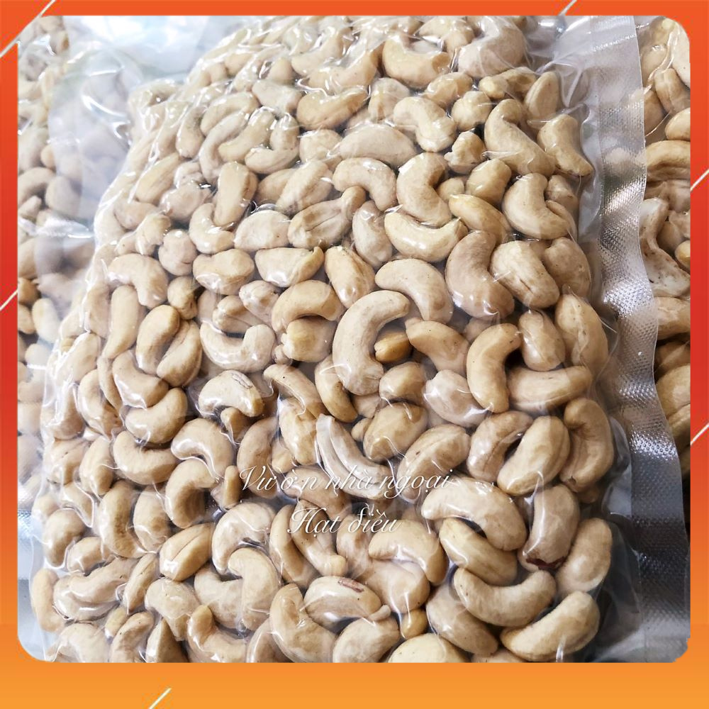 [HCM]500gr off skin fresh (not roasted) cashew whole nut - 500gr compressed air bag - Điều tươi nguyên hạt để làm sữa sấy giòn thức ăn vặt dinh dưỡng phù hợp cho người ăn chay ăn kiêng