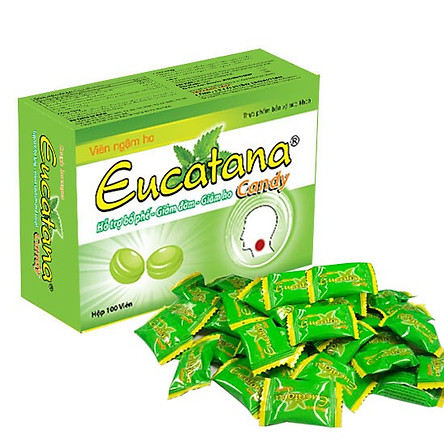 HỘP Kẹo ngậm ho Eucatana - Hỗ trợ bổ phế, giảm đờm, giảm ho