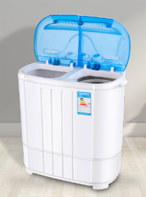 Video Máy giặt mini 2 lồng giặt đồ trẻ em, nội y, giặt được 3.6kg, máy giặt bán tự động giặt cho gia đình ít người
