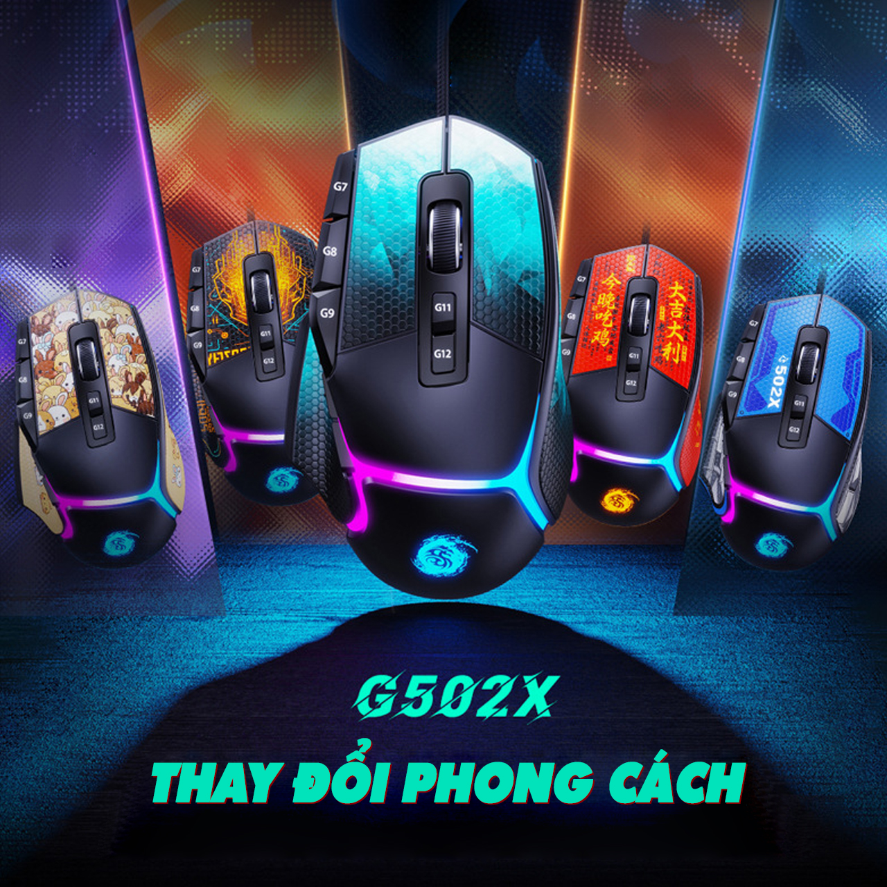 Chuột chuyên game ghìm tâm Demon Baron DOCHOIPC , Hỗ trợ ghìm tâm PUBG, 8 nút Autotap ( HÀNG CHẤT ) 6 mức điều chỉnh từ 1000- 6400, DPI 6400 DP, BảO Hành 6 tháng