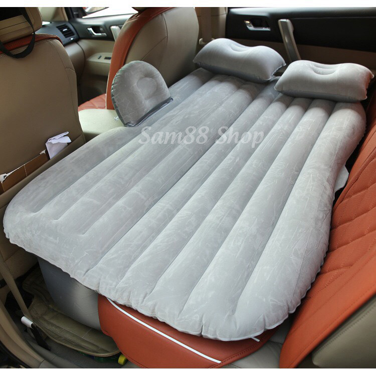 Đệm Hơi Ô Tô - Đệm Giường Hơi Ô Tô Cao Cấp Dành Cho Xe 4 Chỗ, 7 Chỗ Kèm Bơm Điện 2 Chiều, 2 Gối Hơi, Miếng Vá Dự Phòng
