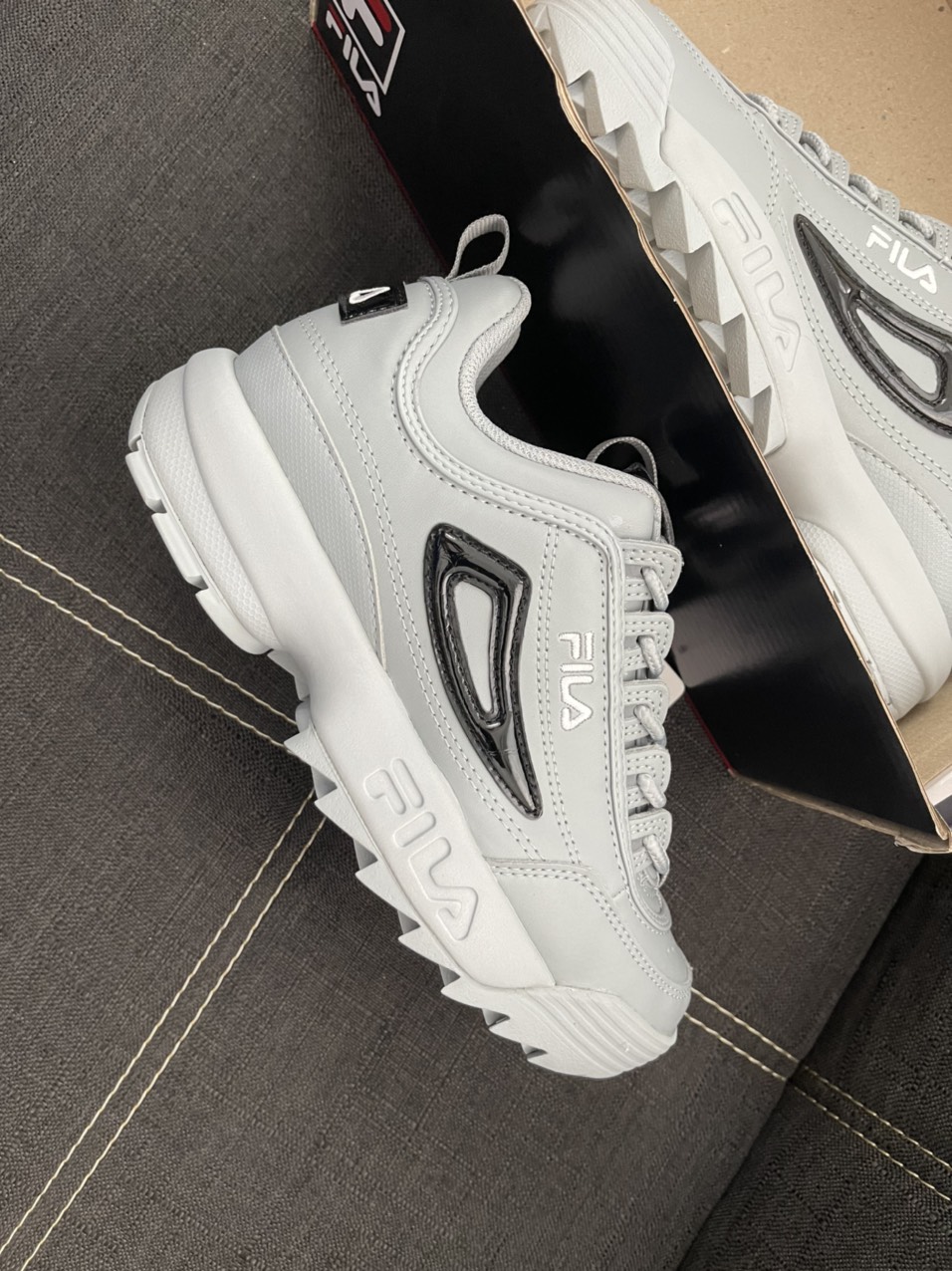 (AUTHENTIC 100%) Giày Sneaker Thể Thao FILA Disruptor II GREY 3XM01341-052 Chính Hãng