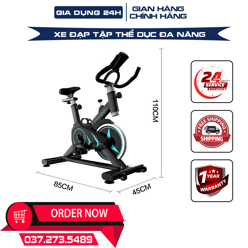 Xe đạp tập gym tại nhà loại 1 , xe đạp thể thao dụng cụ tập gym tại nhà, bàn đạp kiểu lồng chân, yên xe và tay nắm có thể chỉnh độ cao, gọn gàng, không diện tích