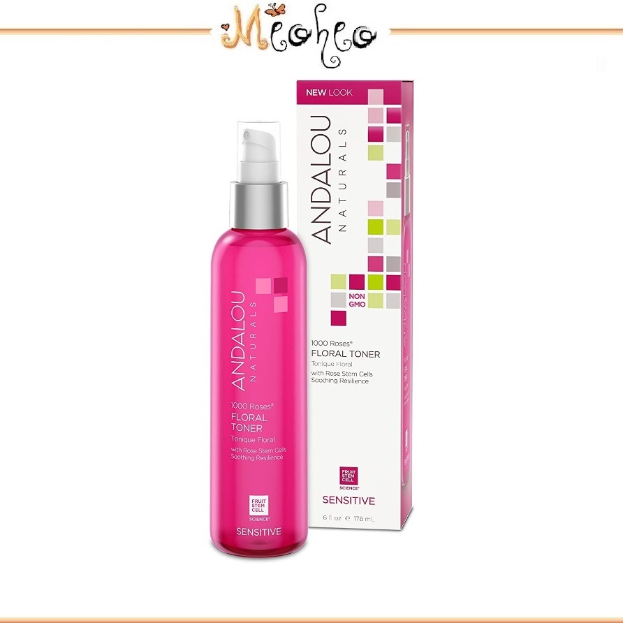 Nước hoa hồng cho da nhạy cảm Andalou Naturals 1000 Roses Floral Toner 178ml