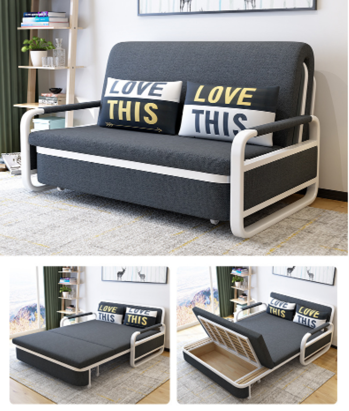 SOFA-GHẾ SOFA KIÊM GIƯỜNG SOFA ĐA CHỨC NĂNG CÓ HỘC ĐỰNG ĐỒ PHÙ HỢP CHO CĂN HỘ NHỎ CỦA BẠN - Kích thước: 1m5 x 1m9