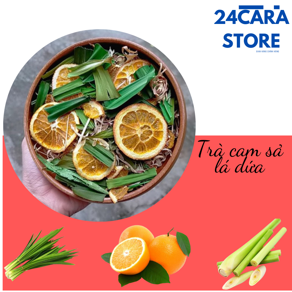 Trà cam vàng sả lá dứa gói 60g hỗ trợ giảm cân -phòng dịch