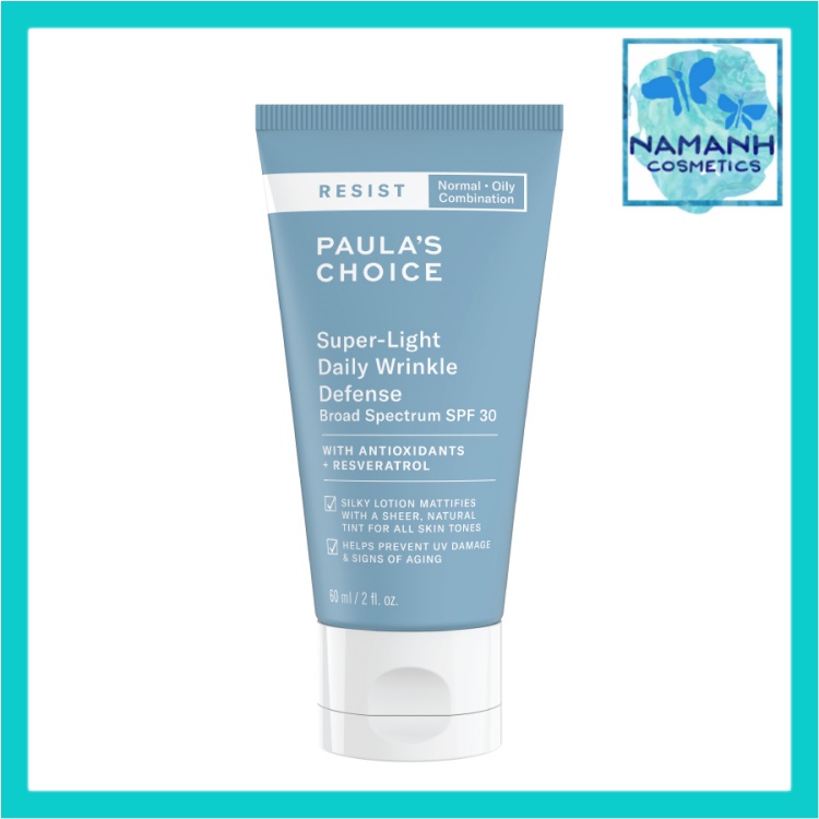 Kem dưỡng chống lão hóa Paula's Choice Resist Super-Light Daily Wrinkle Defense SPF30 (60ml)