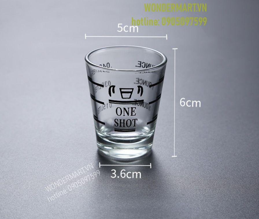 Ly đong chia vạch 45ml cho Bartender và Barista (2 cái)
