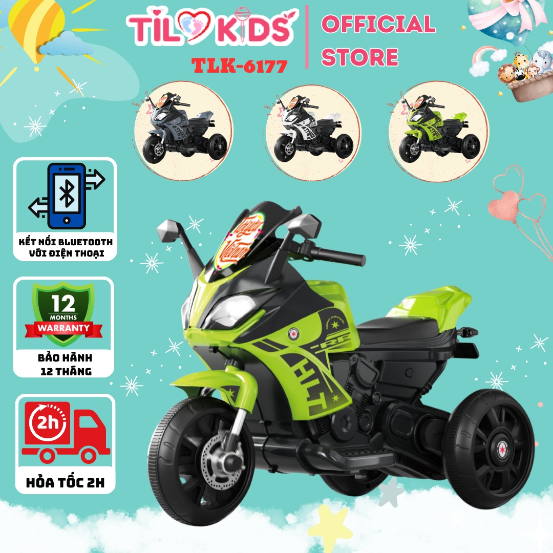 Xe máy điện trẻ em, xe moto điện cho bé tilo kids tlk-6177