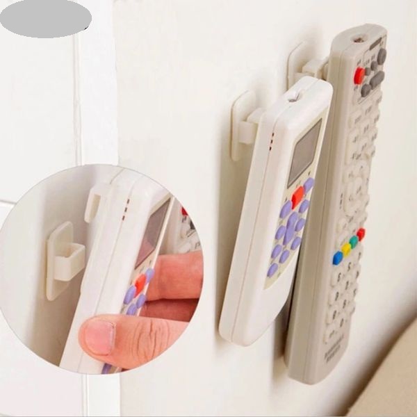 Bộ 2 giá treo điều khiển từ xa đa năng dán tường tiết kiệm diện tích, siêu tiện lợi - giao màu ngẫu nhiên