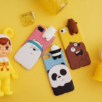 Ốp silicon gấu leo
